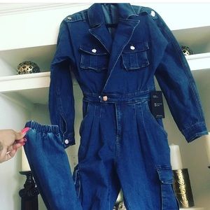 New sz small denim jumpsuit